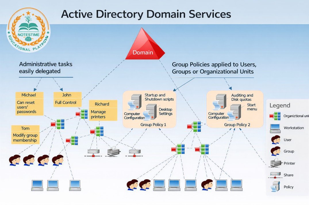 Active Directory Domain Services – Setup Windows Server Conceptual